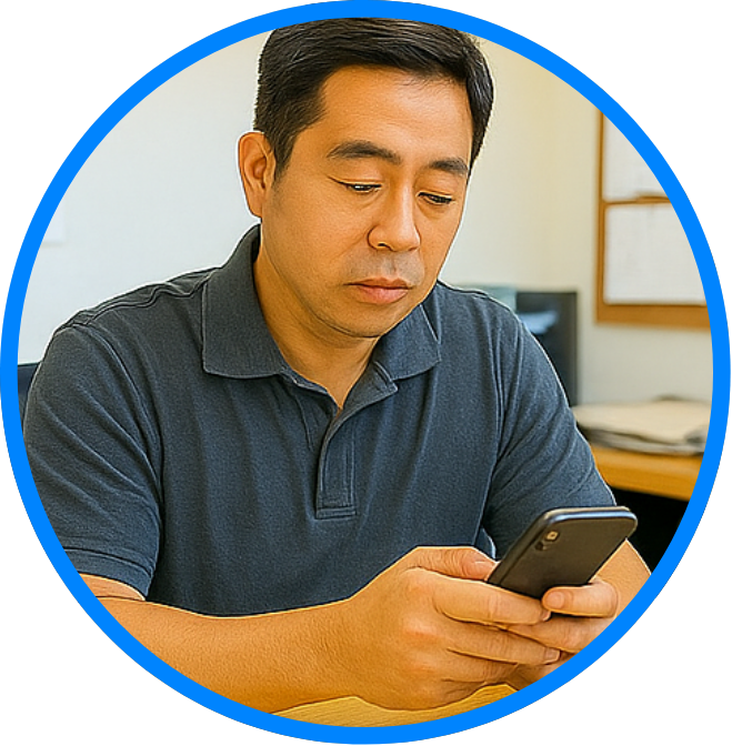 Manager receiving notification on their device